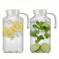 Set of 2 Frigo Textured 63.4oz Pitchers with Lids